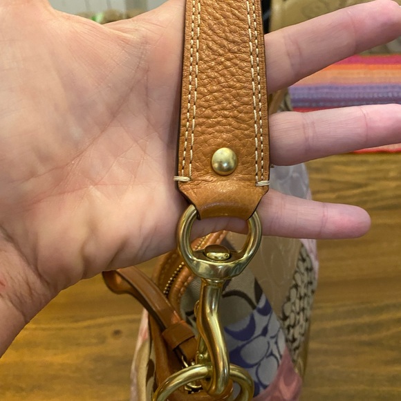 Coach Signature Patchwork Tote K0893-F11709 Purse - Picture 6 of 14